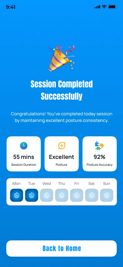 PostureGuard session summary